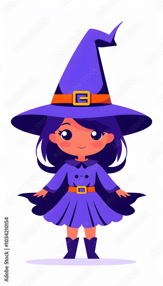 cute witch on white background
cute witch on white background