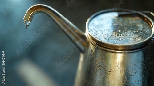 A close-up view of an oil can photo