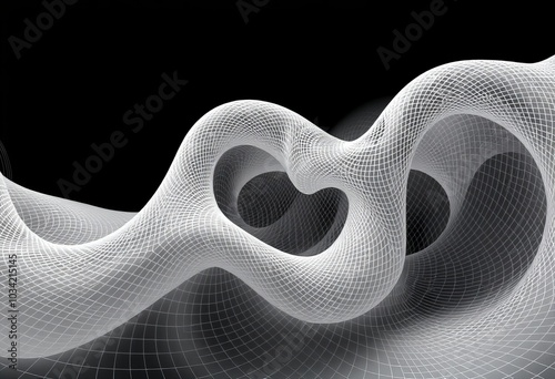 Calabi Yau Wave A wave of complex geometry visualized as a holog photo