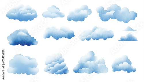 blue clouds in the sky