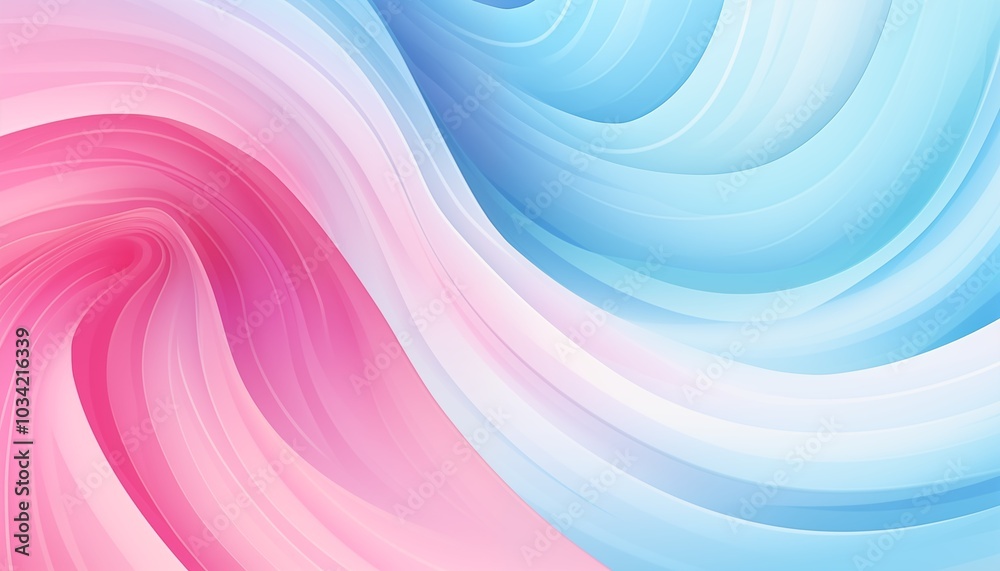 Fototapeta premium blue pink spiral circle wave