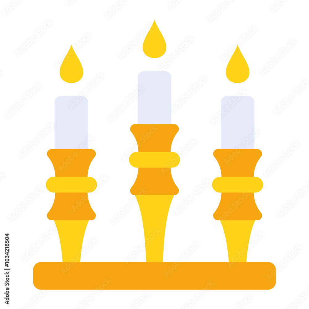 Obraz premium Candle Stand Icon