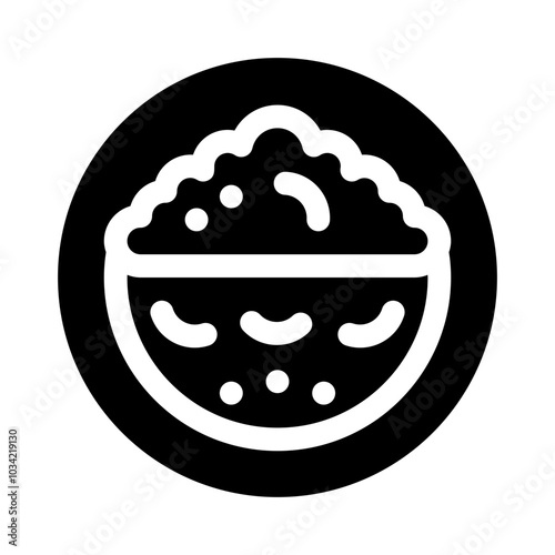 Omelette glyph icon