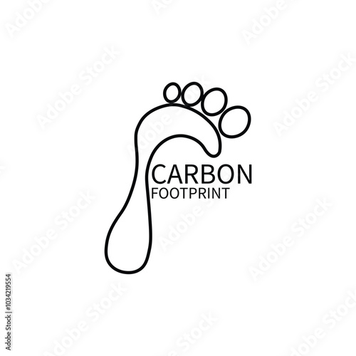 CO2 carbon emissions vector concept icon badge