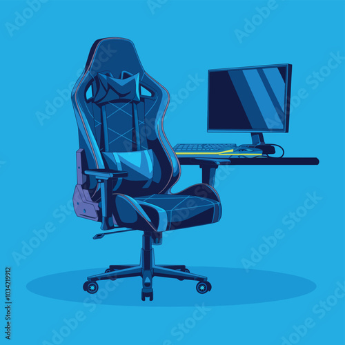  Gamer chair, gaming concept