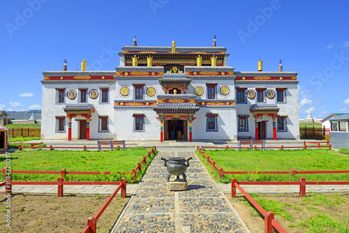 Lavrin temle - Buddhist Erdene Zuu Monastery. Located in Kharkhorin, near to the ancient city of Karakorum, Orkhon Valley, Mongolia - World Heritage Site