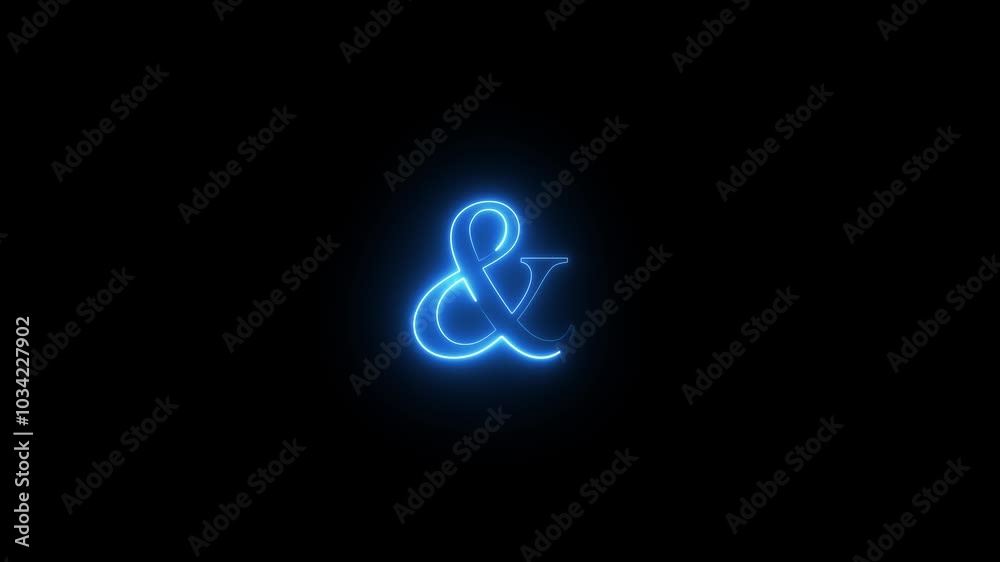 Neon letter & animated video Neon letter & animated video