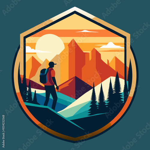 mountain hiker