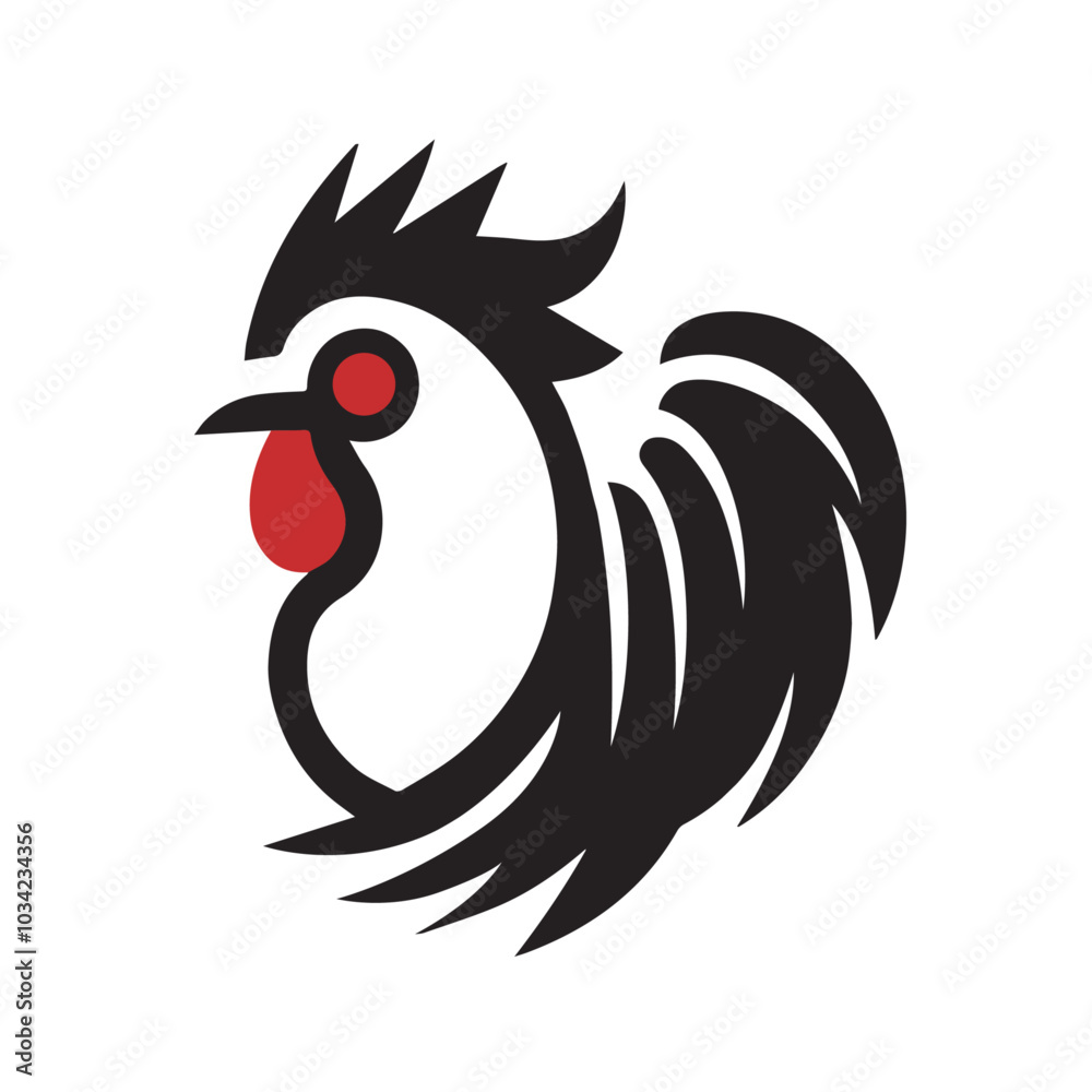 Rooster Vector Logo Illustration Rooster Vector Logo Illustration
