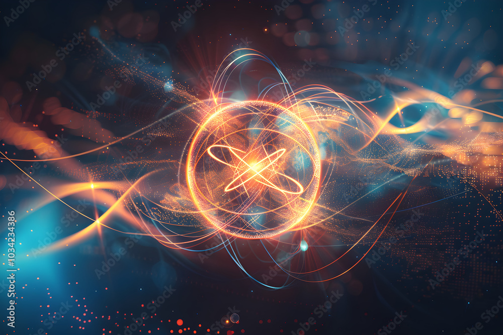 Abstract Zero Point Energy Icon: Quantum Mechanics and Energy Fields Visualization Abstract Zero Point Energy Icon: Quantum Mechanics and Energy Fields Visualization