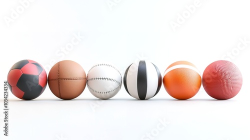 Balls Isolated On White, Showcasing A Variety Of Sports, Wallpaper Pictures, Background Hd