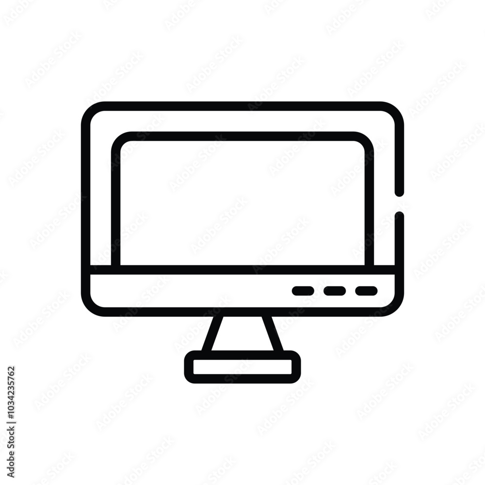 Computer vector icon Computer vector icon
