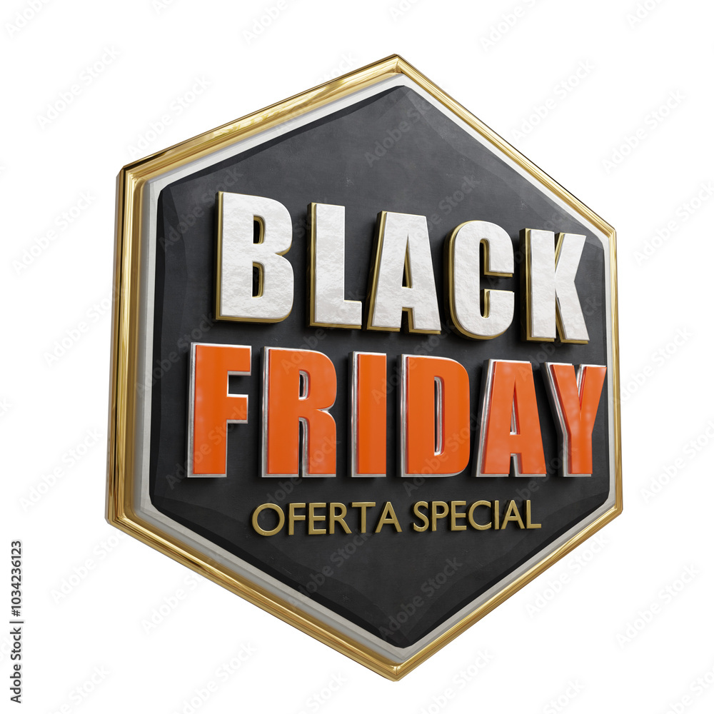 Fototapeta premium BLACK FRIDAY FEITO EM 3D