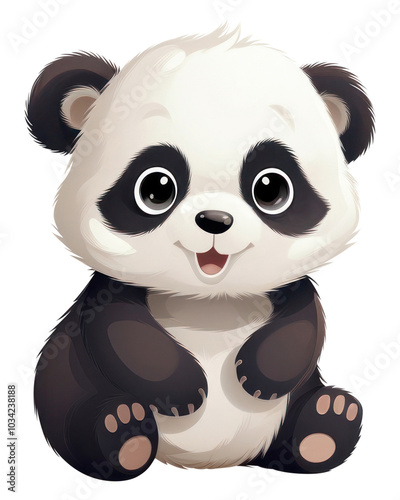 PNG Baby panda animal mammal bear.