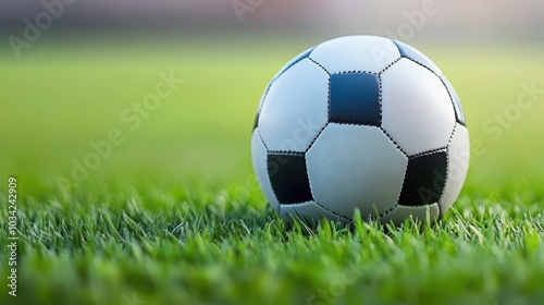Soccer Ball on Green Grass Field