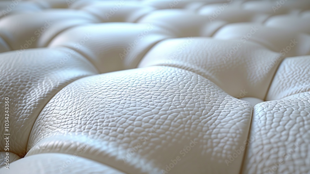 Obraz premium home interior design element close up detail of button leather sofa texture