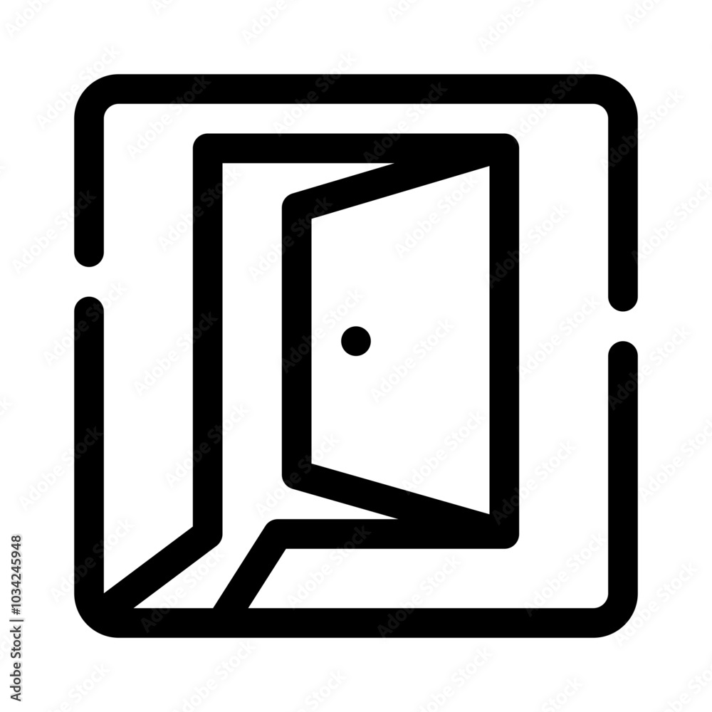 Open Door line icon Open Door line icon