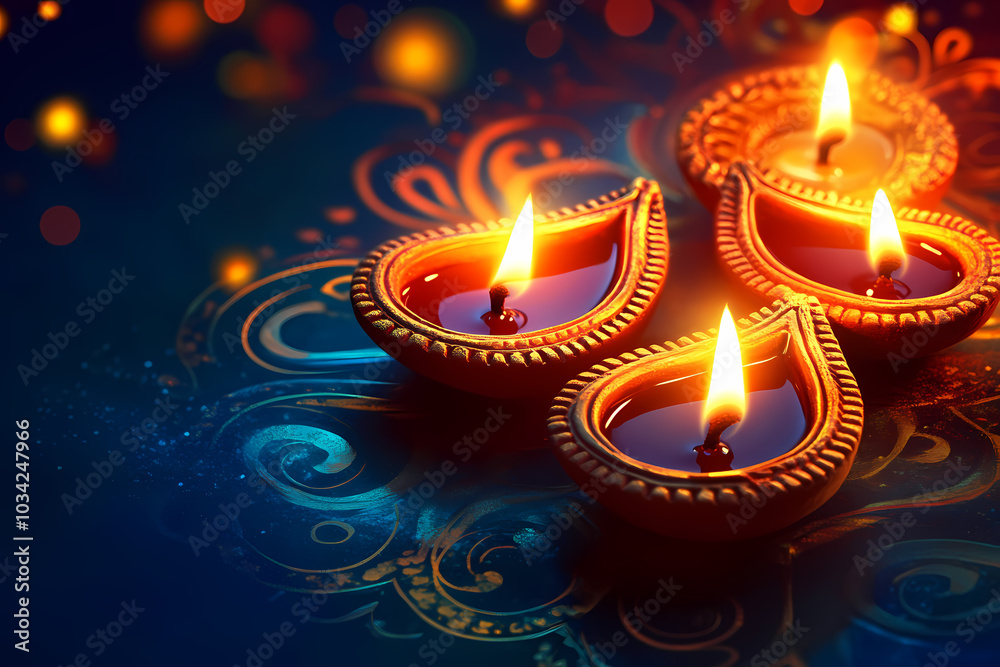 A vibrant and colorful abstract digital background celebrating Diwali, featuring traditional elements like lamps (diyas), patterns, and bright colors
A vibrant and colorful abstract digital background celebrating Diwali, featuring traditional elements like lamps (diyas), patterns, and bright colors
