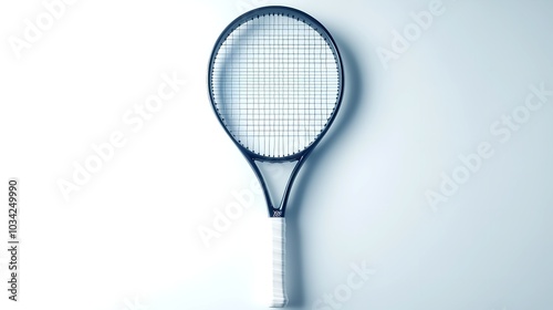 a tennis racket isolated on white background