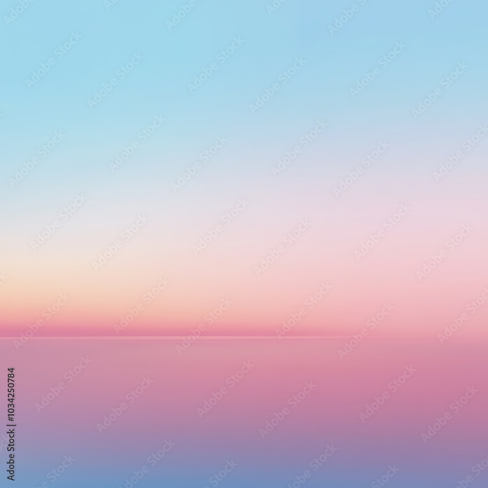 A serene gradient of pastel colors blending in a calm sky and water, evoking tranquility and peace. A serene gradient of pastel colors blending in a calm sky and water, evoking tranquility and peace.