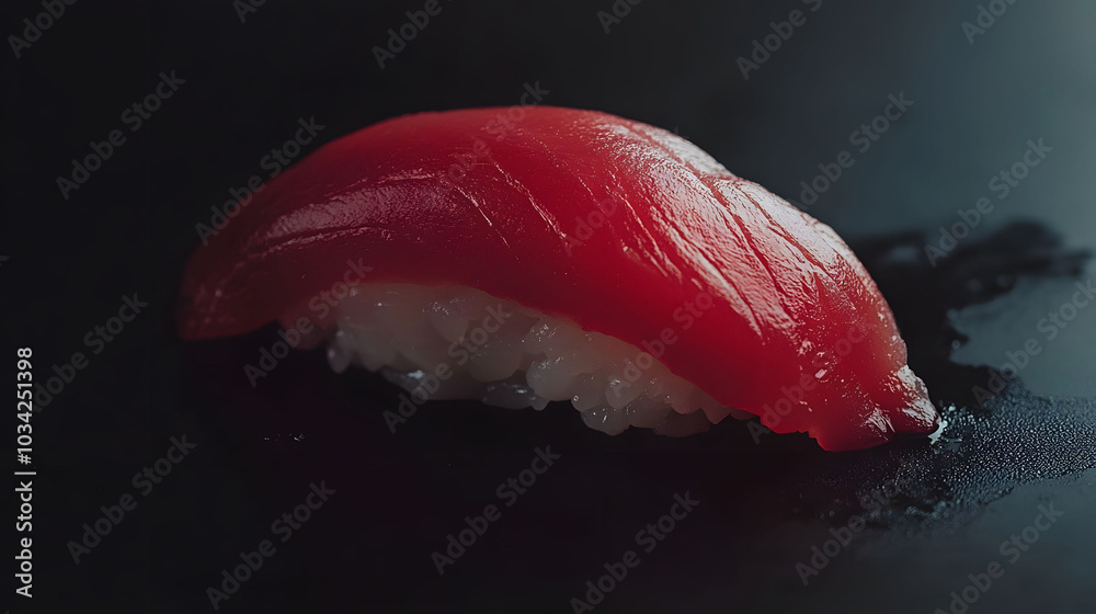 Fresh Tuna Sushi Delight, exquisite Japanese cuisine, elegant presentation, soft lighting, minimalistic design, high-quality visuals, appetizing appeal Fresh Tuna Sushi Delight, exquisite Japanese cuisine, elegant presentation, soft lighting, minimalistic design, high-quality visuals, appetizing appeal