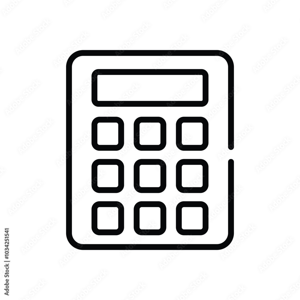 Calculator vector icon Calculator vector icon