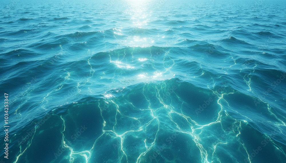 Fototapeta premium Seamless Sea Texture with Realistic Patterns and Natural Colors