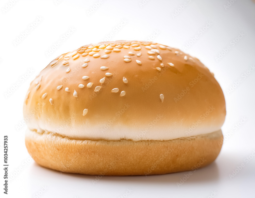 hamburger bread bun pattern with side position provides copy space for text. background concept isolated white hamburger bread bun pattern with side position provides copy space for text. background concept isolated white