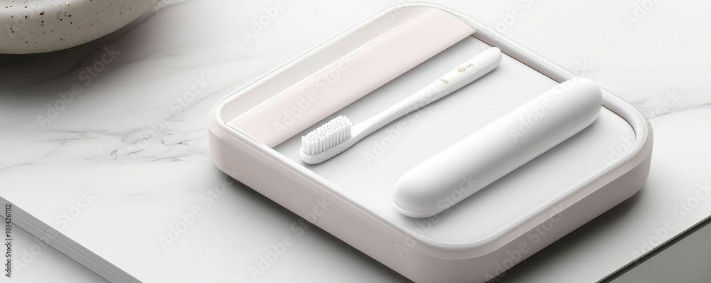 Electric toothbrush, charging case, and accessories. Electric toothbrush, charging case, and accessories.