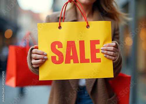 al customers get discounts and good offers during big sales events with concept of shopping, news, and announcements being shared publicly today.