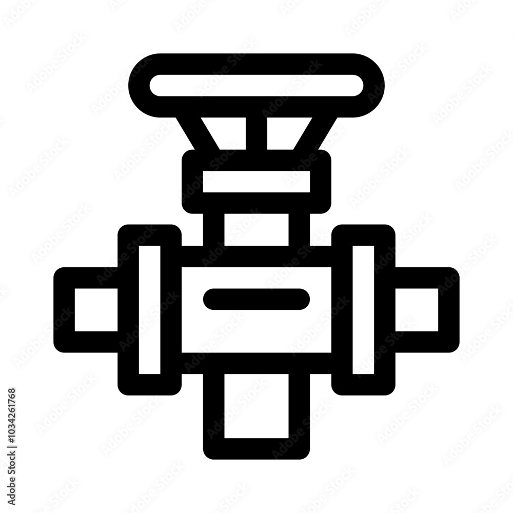 Valve line icon Valve line icon
