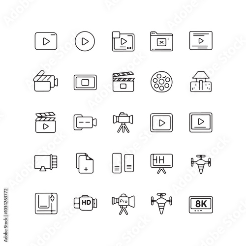 Flat Vector Icons for Web and Mobile Communication