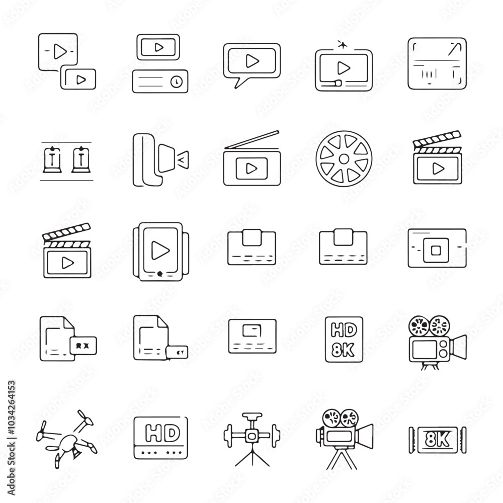 Flat Vector Icons for Web and Mobile Communication Flat Vector Icons for Web and Mobile Communication