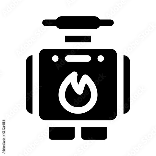 Water Heater glyph icon