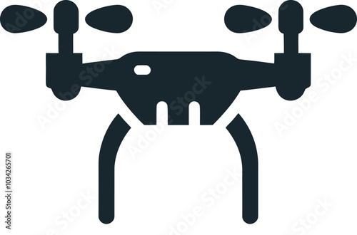 a black and white image of a drone with a black and white background