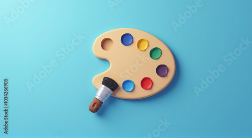 paint brush and palette