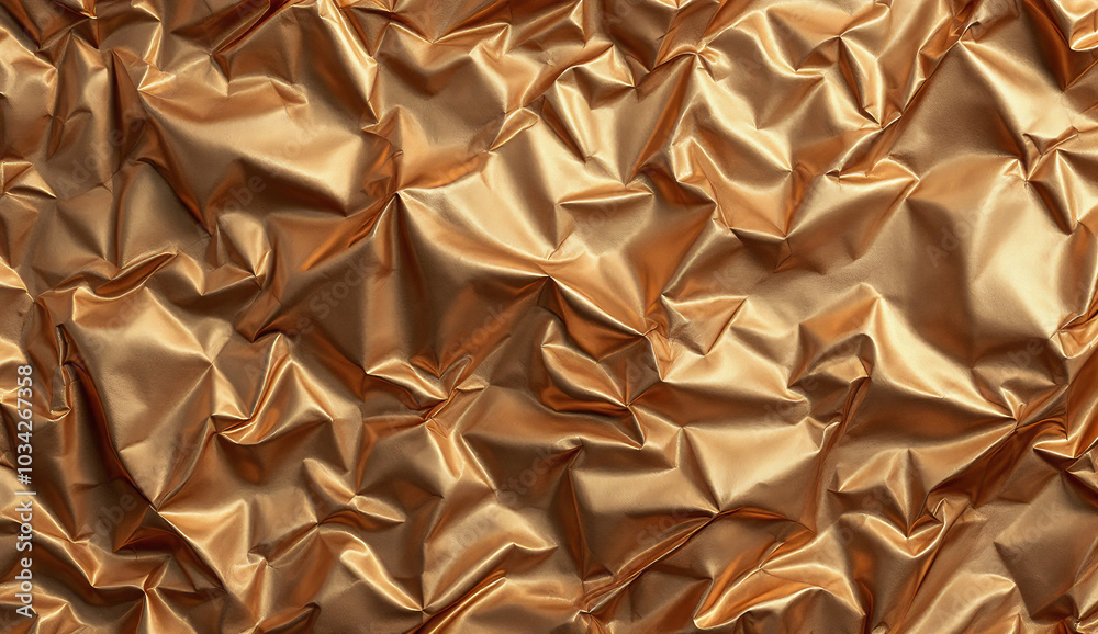 This image features a crumpled metallic gold texture, creating a shiny and abstract background with dynamic folds and reflections.
This image features a crumpled metallic gold texture, creating a shiny and abstract background with dynamic folds and reflections.