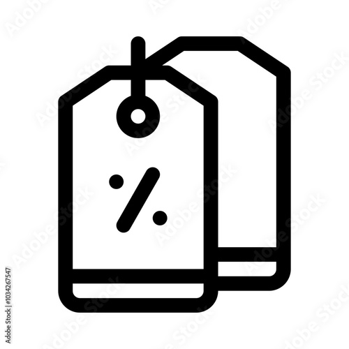 Discount Tag line icon