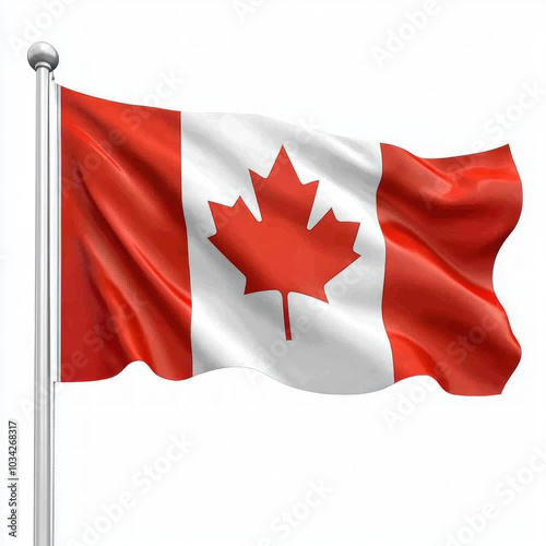 Canadian Flag Isolated