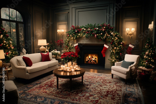 Cozy Living Room Scene, Wit...
