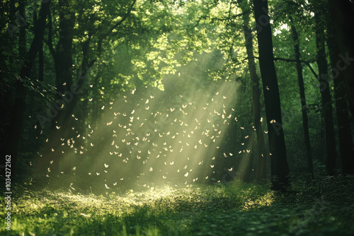 Magical Forest Scene With D...