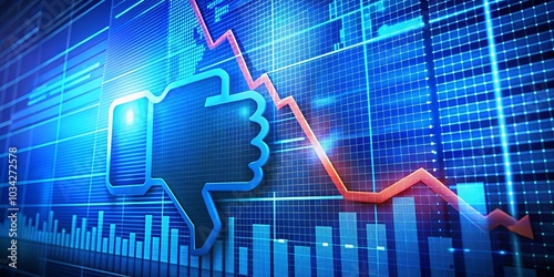 Downward Trend with Thumbs Down
