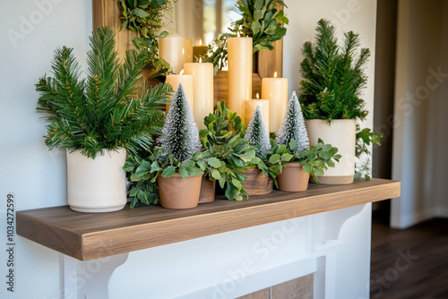 Modern Mantle Design With M...
