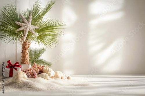 Palm Tree Adorned With A Sp...