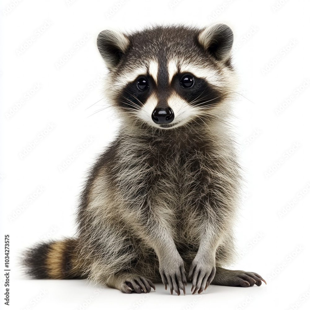 Obraz premium Raccoon Isolated