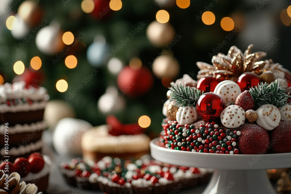 Wallpaper Illustrating A Festive Christmas Party With Cheerful Elves Dancing, Colorful Decorations Hanging, And A Table Filled With Holiday Treats, Capturing The Joy Of The Season Wallpaper Illustrating A Festive Christmas Party With Cheerful Elves Dancing, Colorful Decorations Hanging, And A Table Filled With Holiday Treats, Capturing The Joy Of The Season