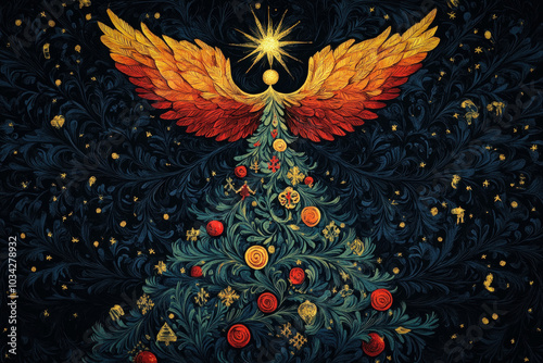 Whimsical Wallpaper Depicti...