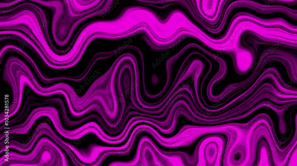 Trippy magenta liquid motion marble effect background. Full HD and looping fluid fractal abstract motion background animation.