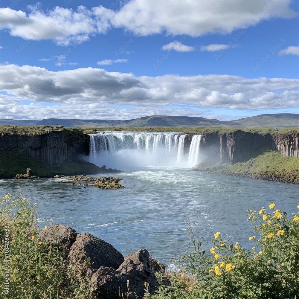 Fototapeta premium Godafoss waterfall, Iceland