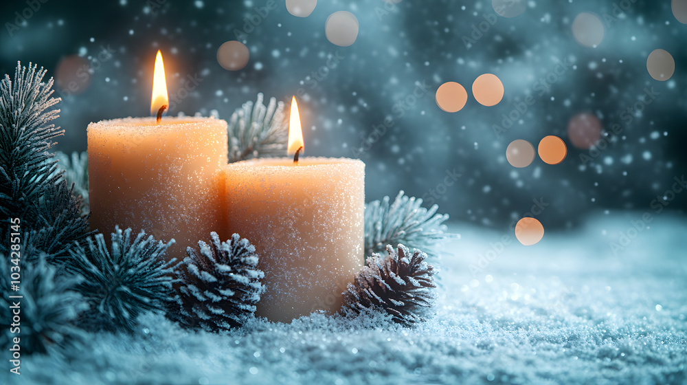 Christmas Candles in White: A Serene Display of Holiday Spirit and Elegance Against a Soft Background, Creating a Warm and Inviting Atmosphere for Festive Celebrations.
Christmas Candles in White: A Serene Display of Holiday Spirit and Elegance Against a Soft Background, Creating a Warm and Inviting Atmosphere for Festive Celebrations.